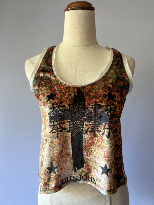 John John Graphic Tank Top – Size Small
Polyester