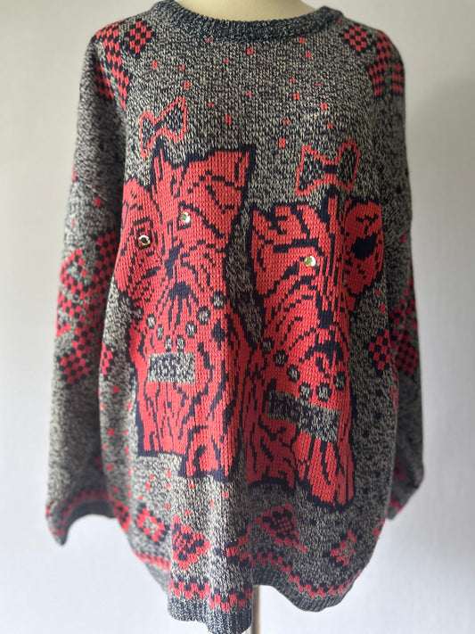 Vintage Knit Sweater – Size L