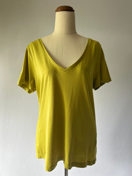 Basic V-Neck T-Shirt – 100% Cotton, Size 12