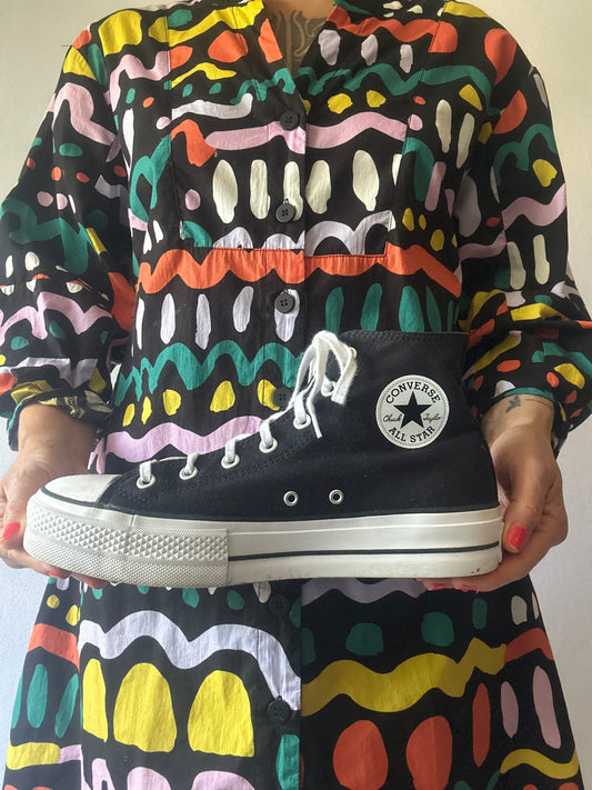 Converse Women’s CT Lift Hi Lifestyle Shoes Black – US 11 / UK 9 / EUR 42.5