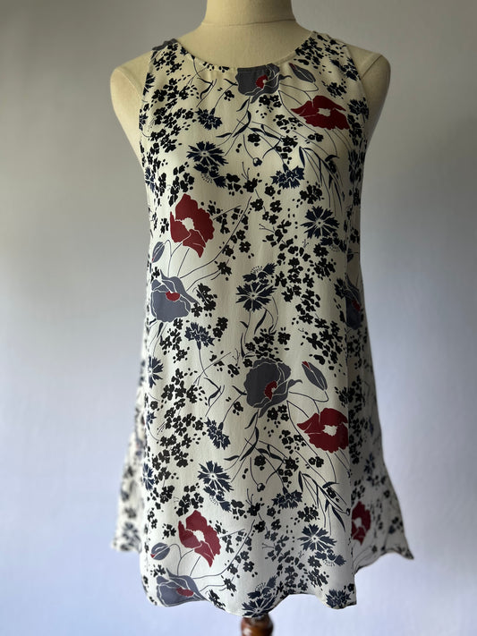 Theory Floral Silk Sleeveless Top – Size M