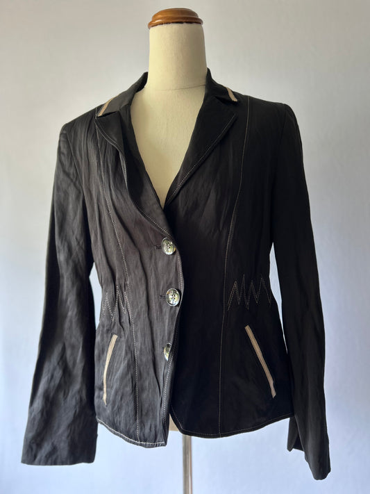 Gerry Weber Black blazer | Size 38 / EUR 42 / US 8 | Embroidered Detail | Polyester