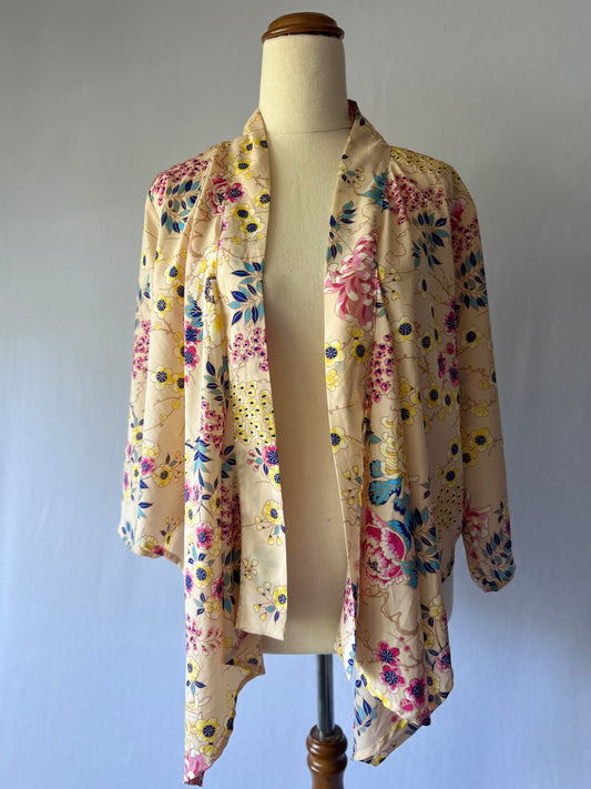 Floral pink shirt – Size S