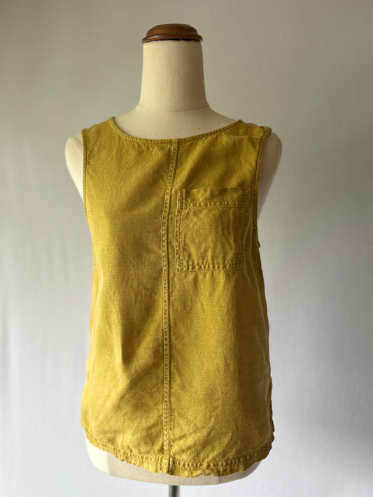 Gorman Mustard Linen Blend Tank Top – Size 6