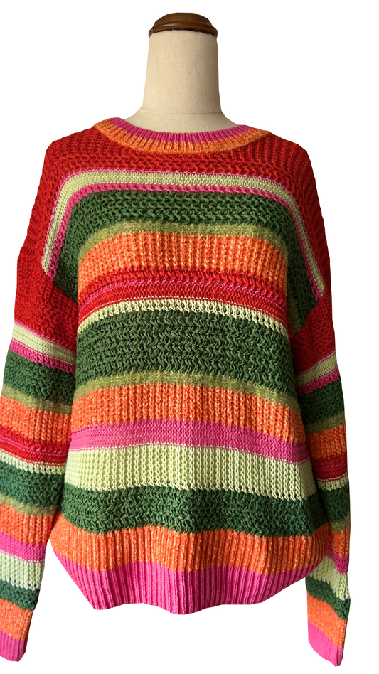 Striped Sweater Size Small  – Multicolor