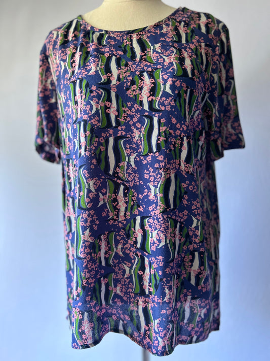 Kate Sylvester Floral Top – Size Small