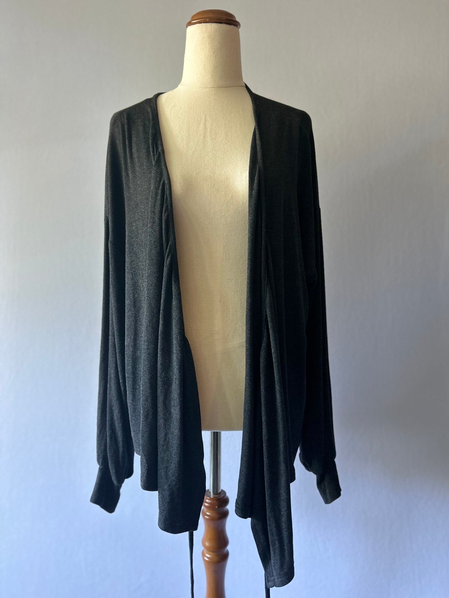 Charcoal Wrap Cardigan – Size 2