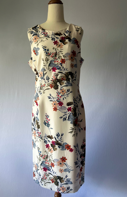 Zara Floral Dress – V-Neck, Size M