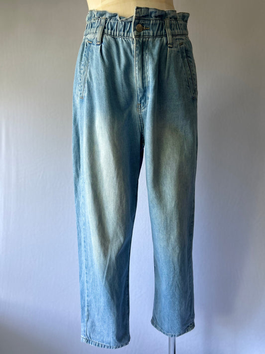 Max High-Waist Relaxed Denim Pants – Size 12