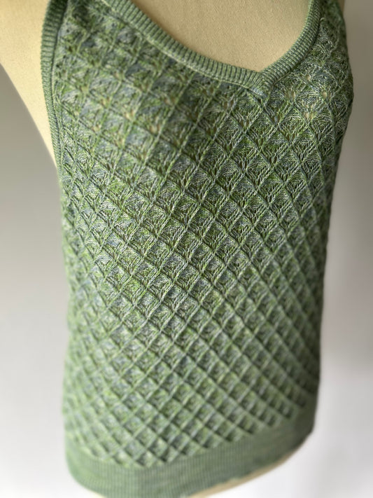 Max Green Textured Knit Cami – Size XS