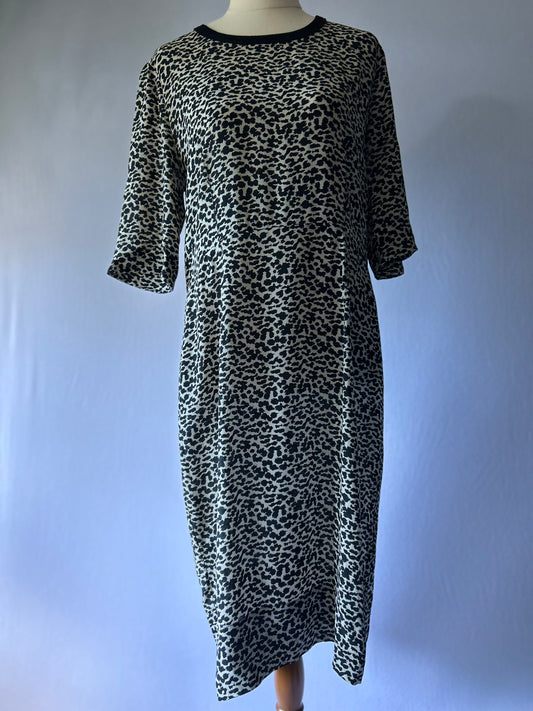 Juliette Hogan Silk Leopard Dress – Size 10