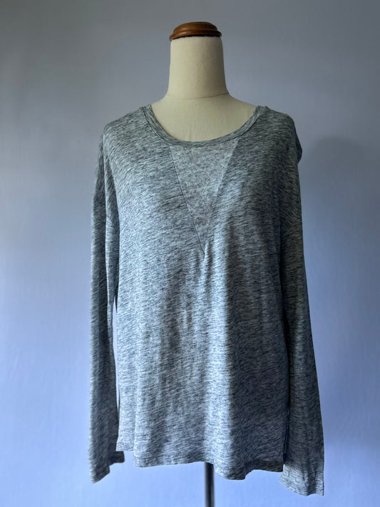 Country Road Long Sleeve Basic T-Shirt – Grey Marl, Size S