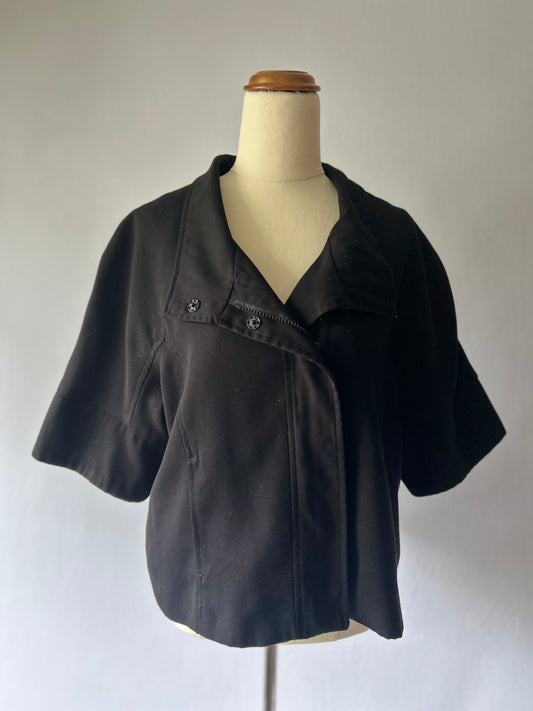 Black Cropped Jacket – Size 12