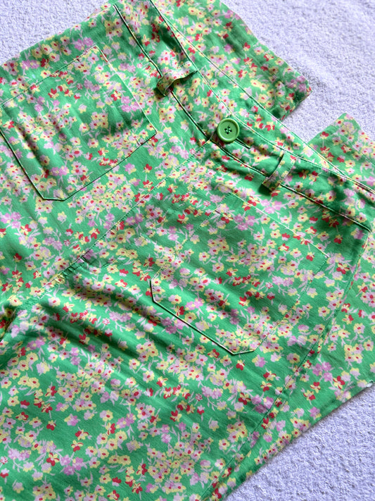 Rolla’s Flare Floral Green Pants – Size 12 / L