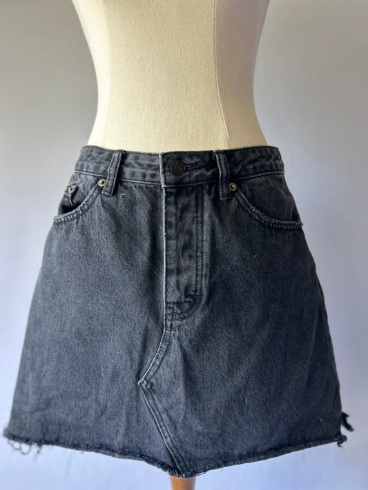 Mini Black Denim Skirt – Size 10