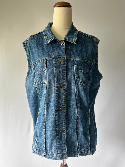Denim Vest – Size 16, 95% Cotton 5% Elastane