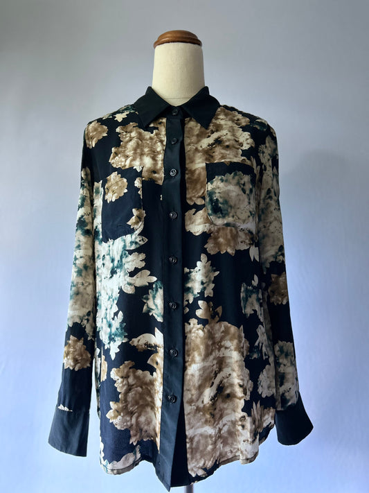 Juliette Hogan Silk Floral Shirt – Size 8