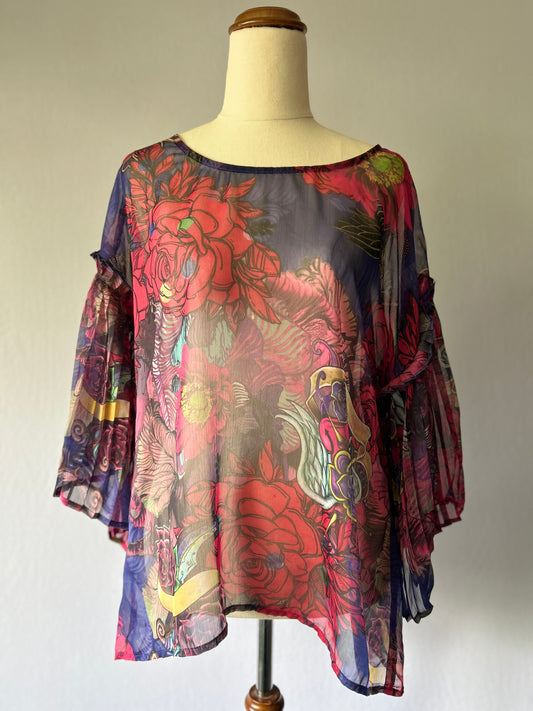 Floral Blouse – Size Small