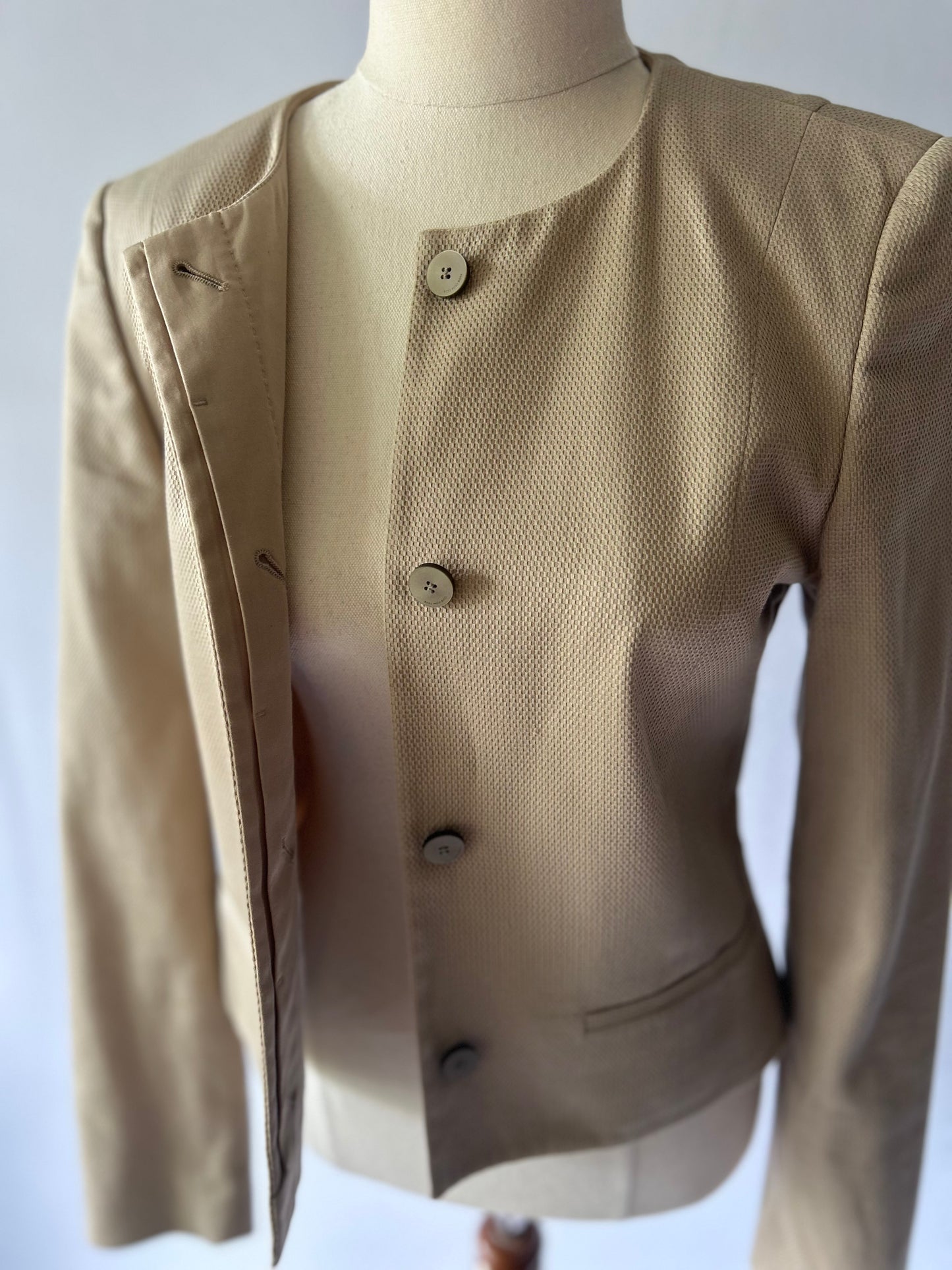 Hugo Boss Structured Honeycomb-Texture Blazer – Size UK 8
