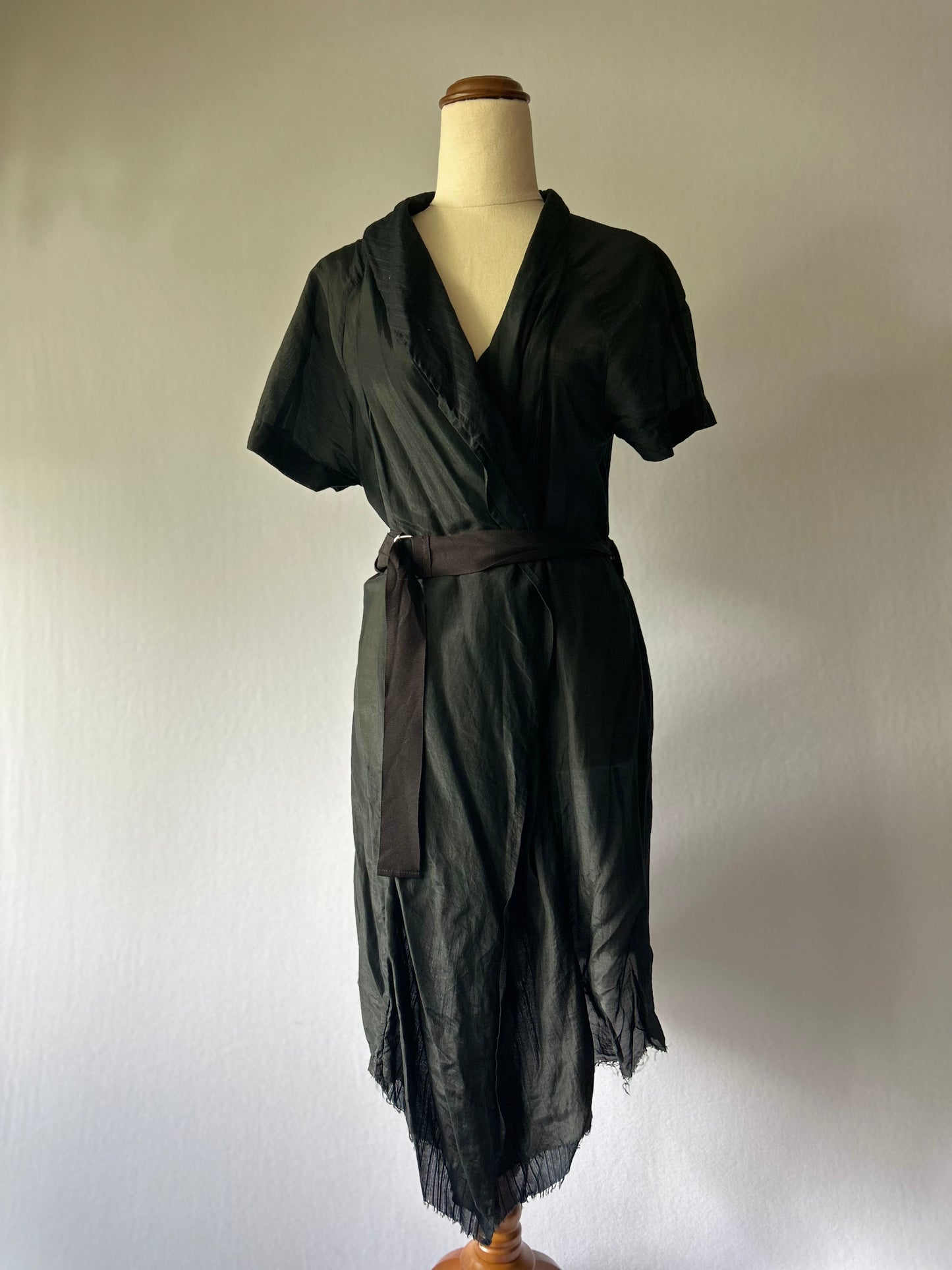 Nom*D Made in NZ Cotton-Silk "Wrap" Vest – Size 2
