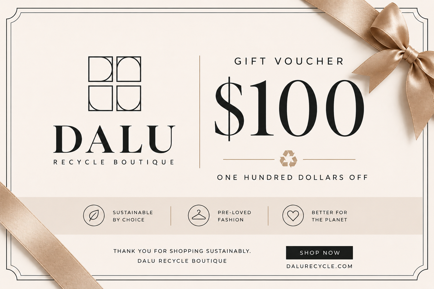 $100 Dalu Gift Voucher