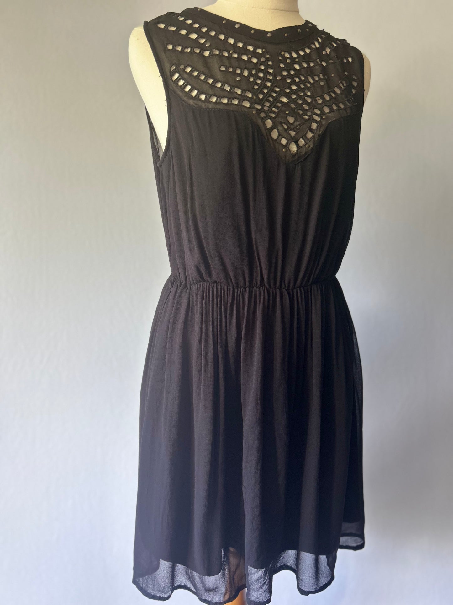 ZARA Black Dress – Size Small – 100% Viscose