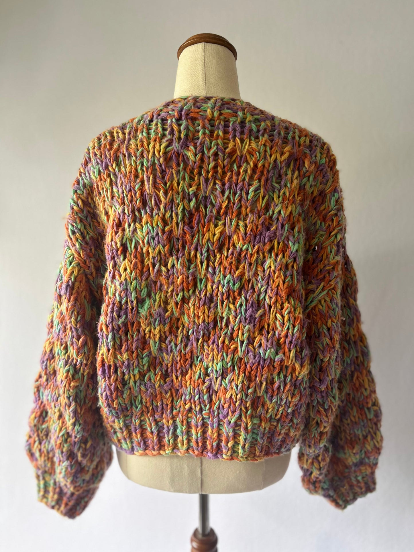 Princess Polly Multi-Color Chunky Knit Cardigan - Size XS/S