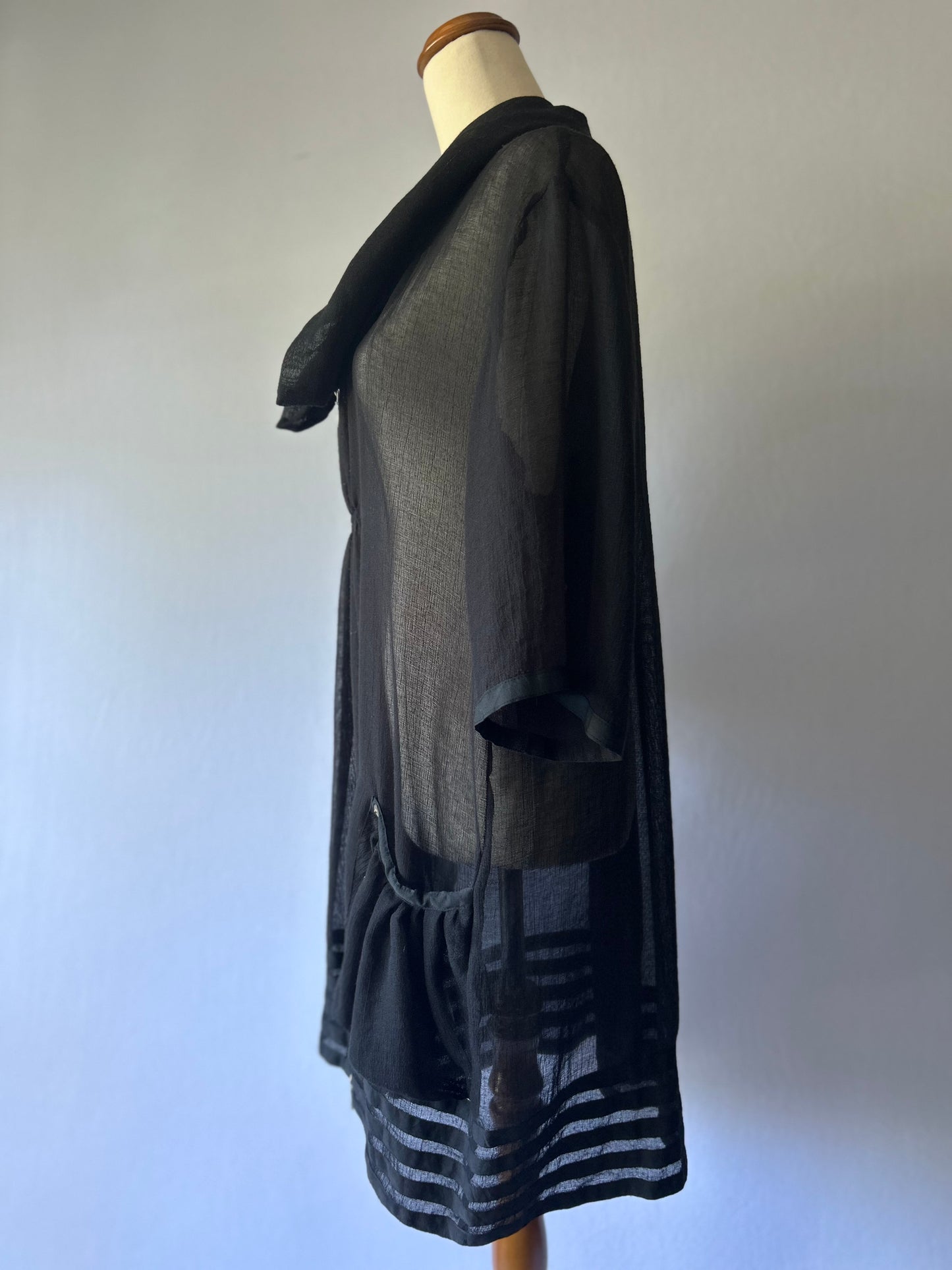 Verge Sheer Black Jacket – Size L