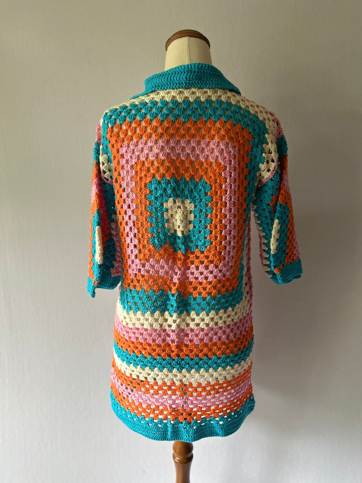 Handmade Cotton Crochet Cardigan & Shorts Set | Made by Mum