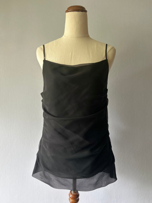 Kate Dowman Silk Chiffon Draped Camisole – Size 8