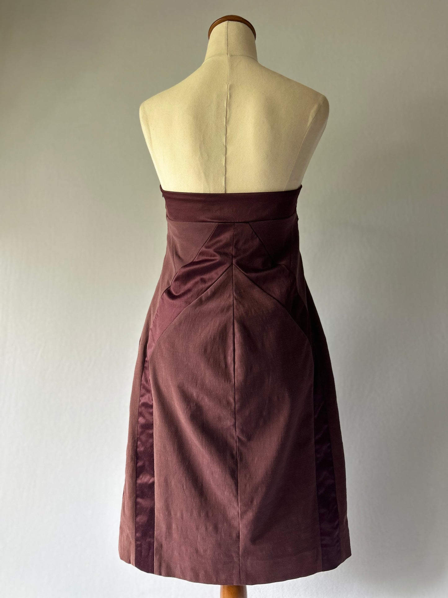 Structured Bustier Dress – Size 42 | Cotton Blend