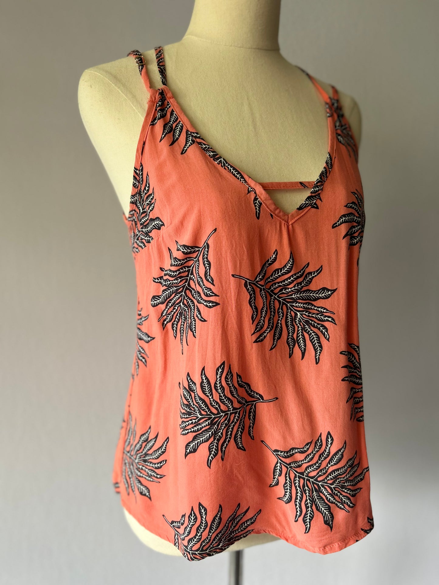 Coral Print Camisole Top - 100% Viscose
