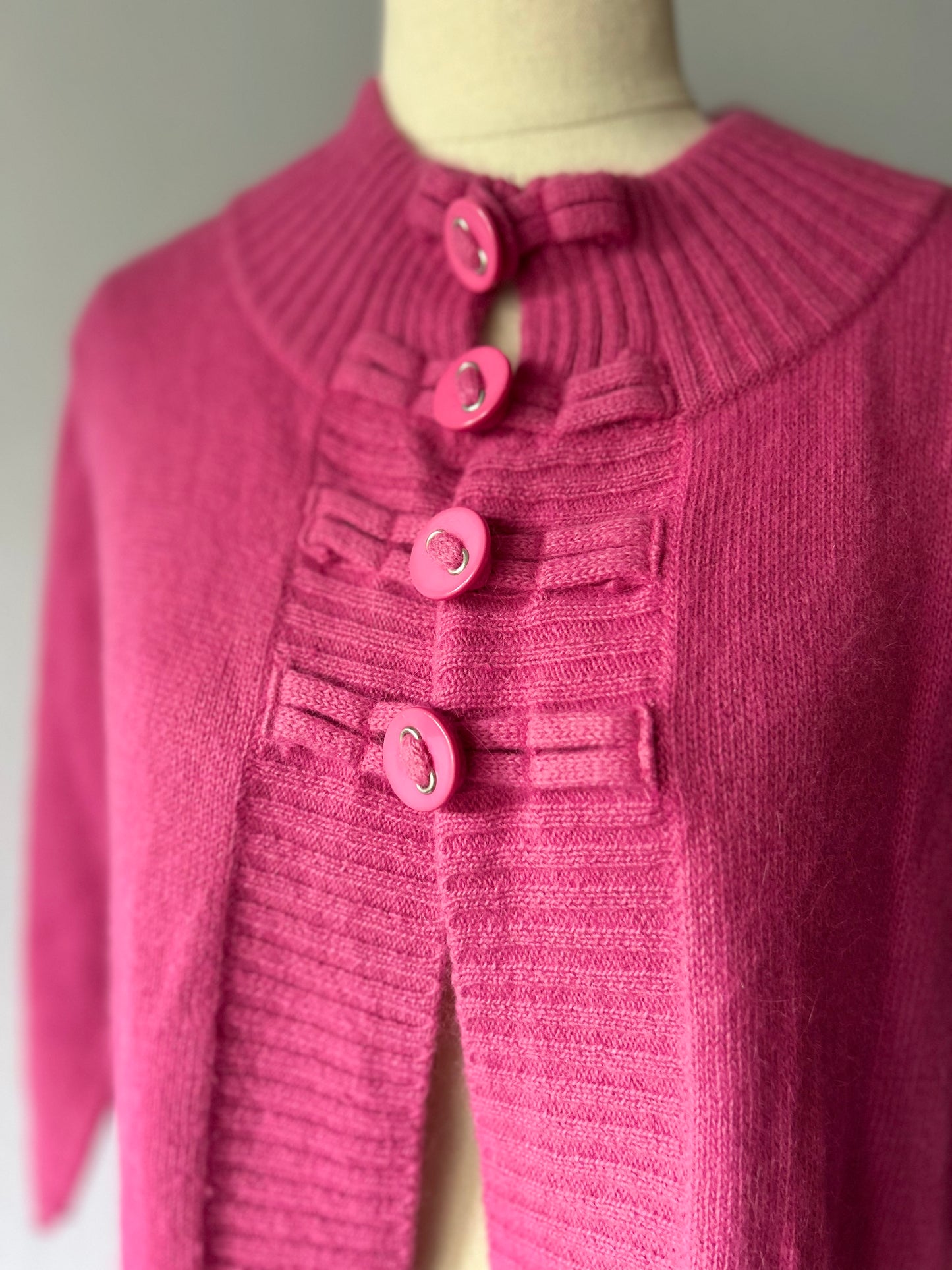 Premium Angora & Merino Wool Blend Cardigan – Size 10