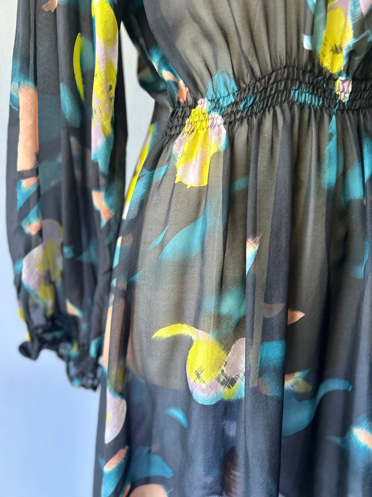 Helen Cherry Silk Dress – Size M