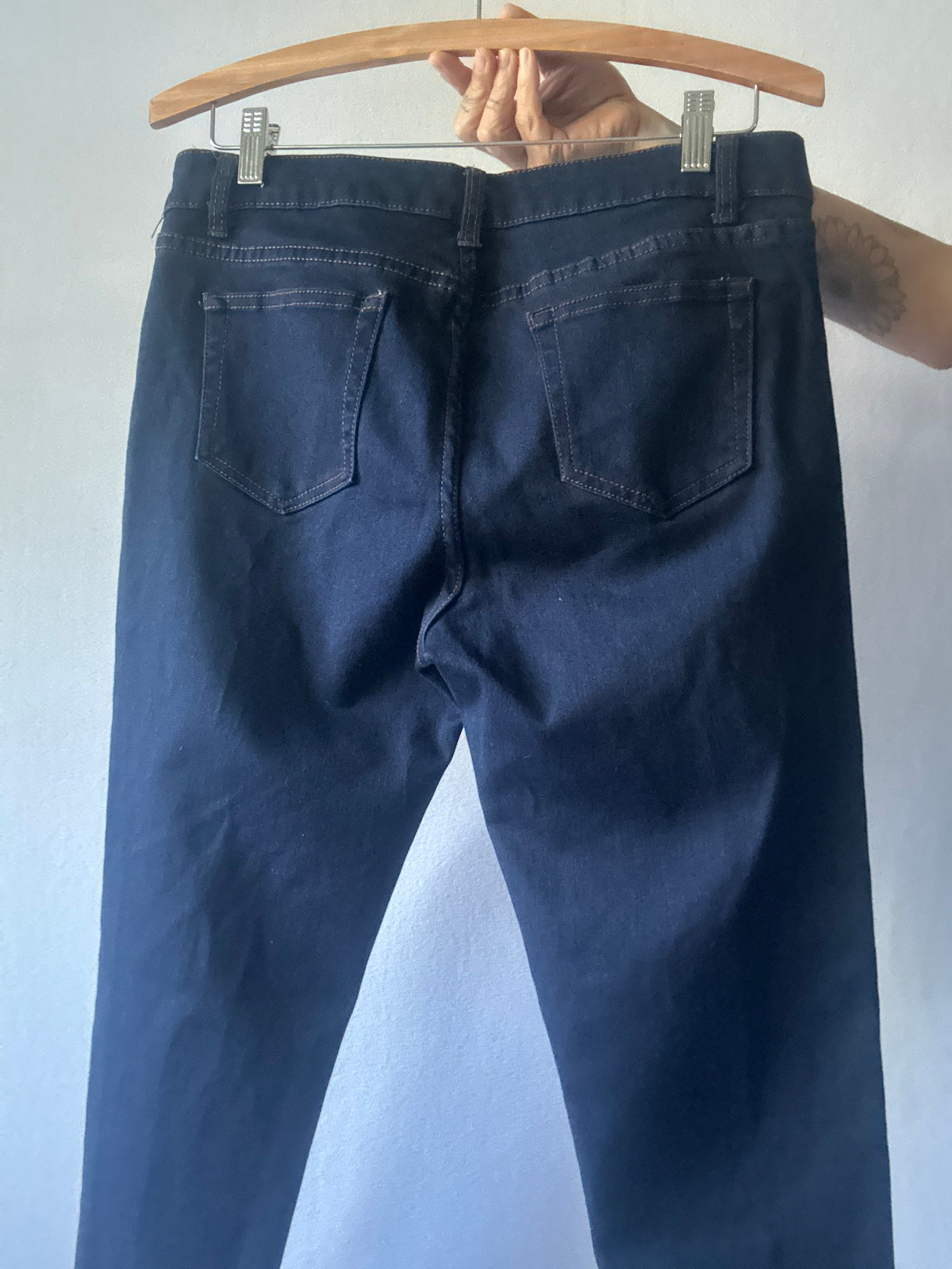 Denim Republic Dark Indigo Stretch Slim Straight Jeans - Size 14