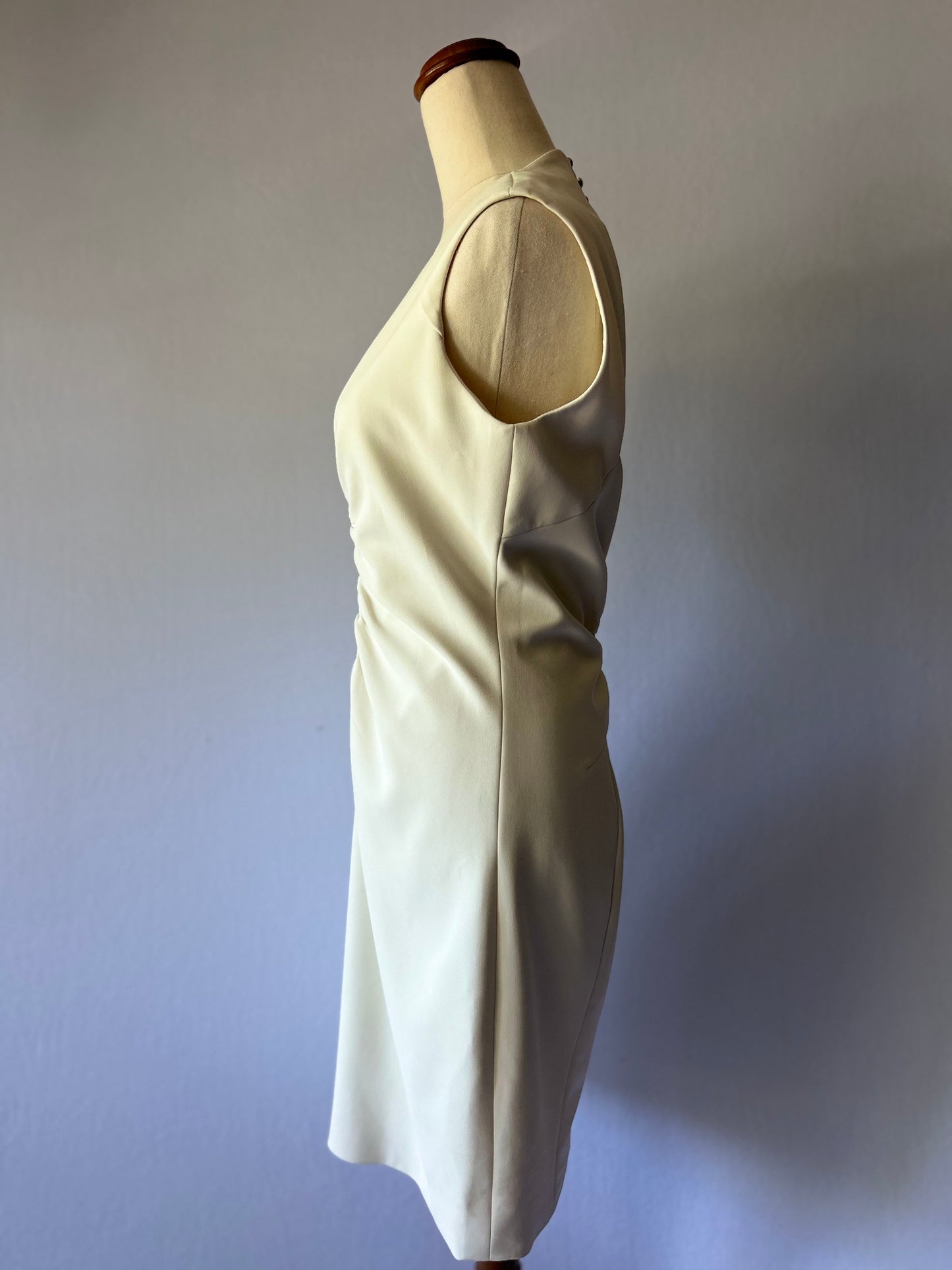 Elegant Karen Millen Ruched Sheath Dress (UK 12 / US 8 / EUR 40)