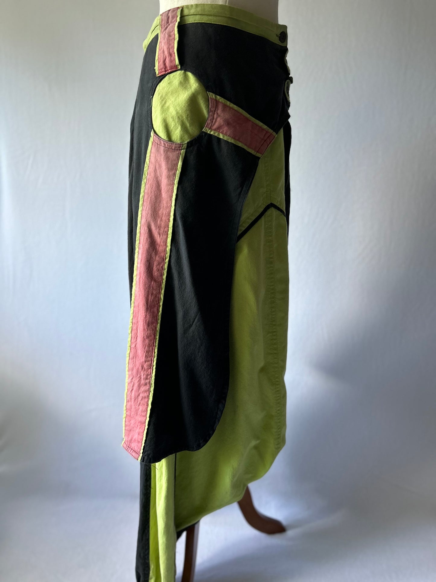 Boho Patchwork Harem Pants | Size Small | Cotton Sarouel Trousers