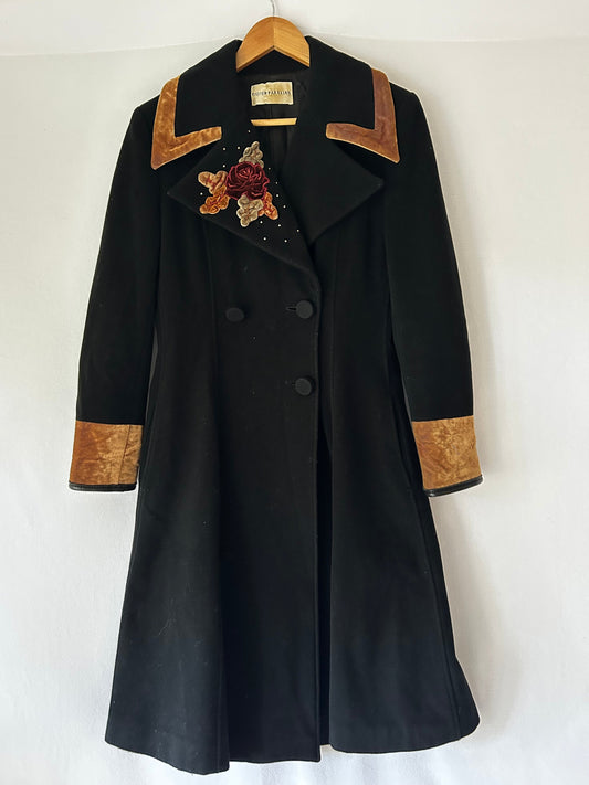 Vintage Didier Parakian French Wool & Cashmere Coat – Size UK 8