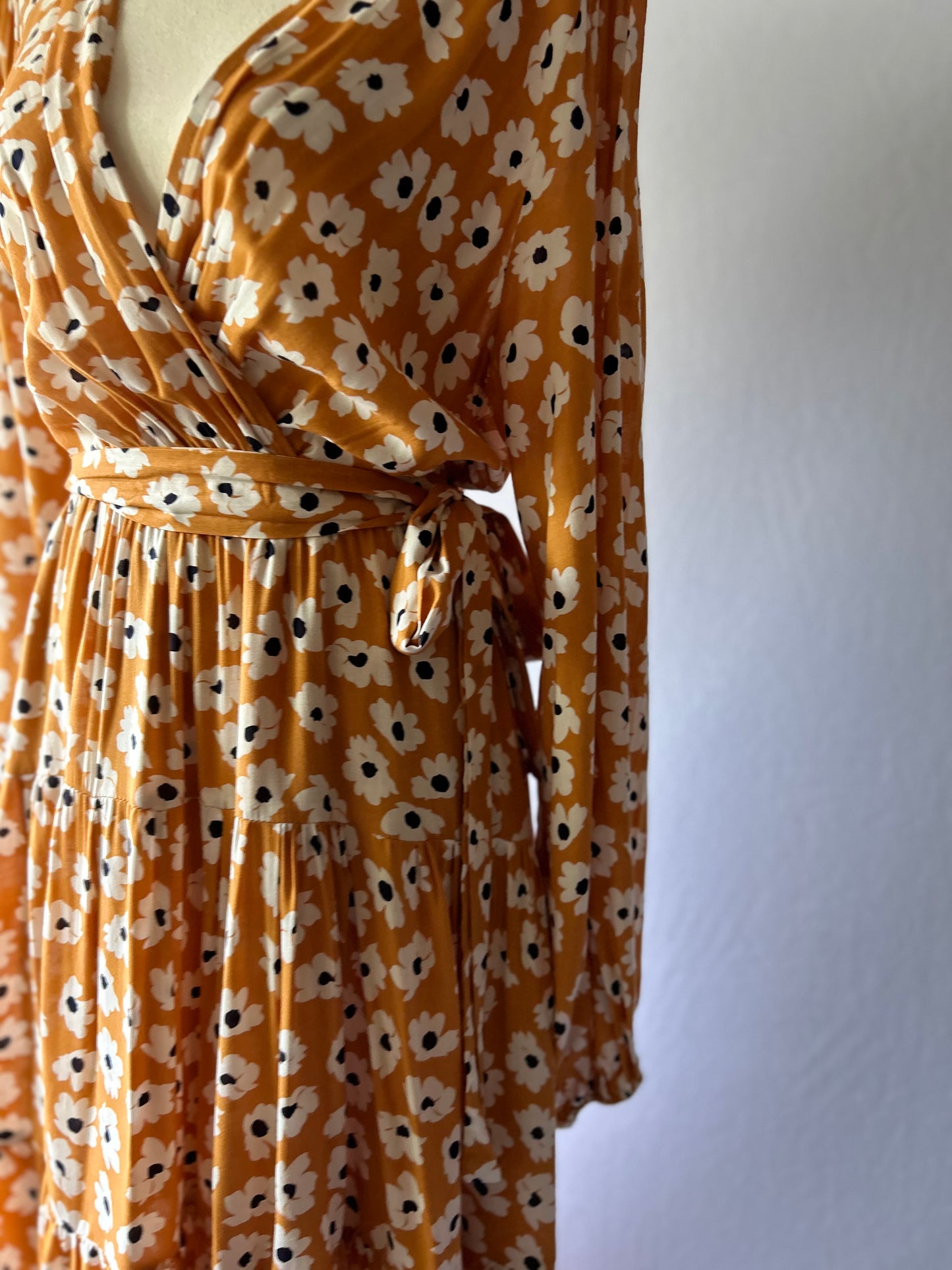 Floral Wrap Maxi Dress – Size 10