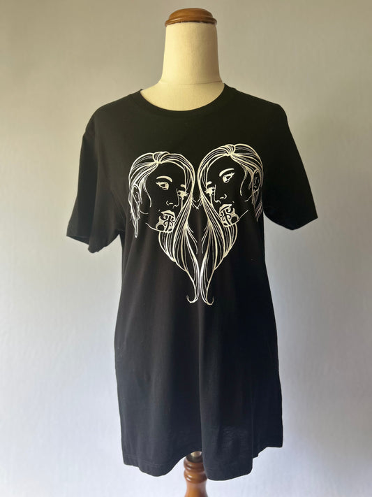 Moko Woman AS Colour Black T-Shirt – Size Small | 100% Cotton