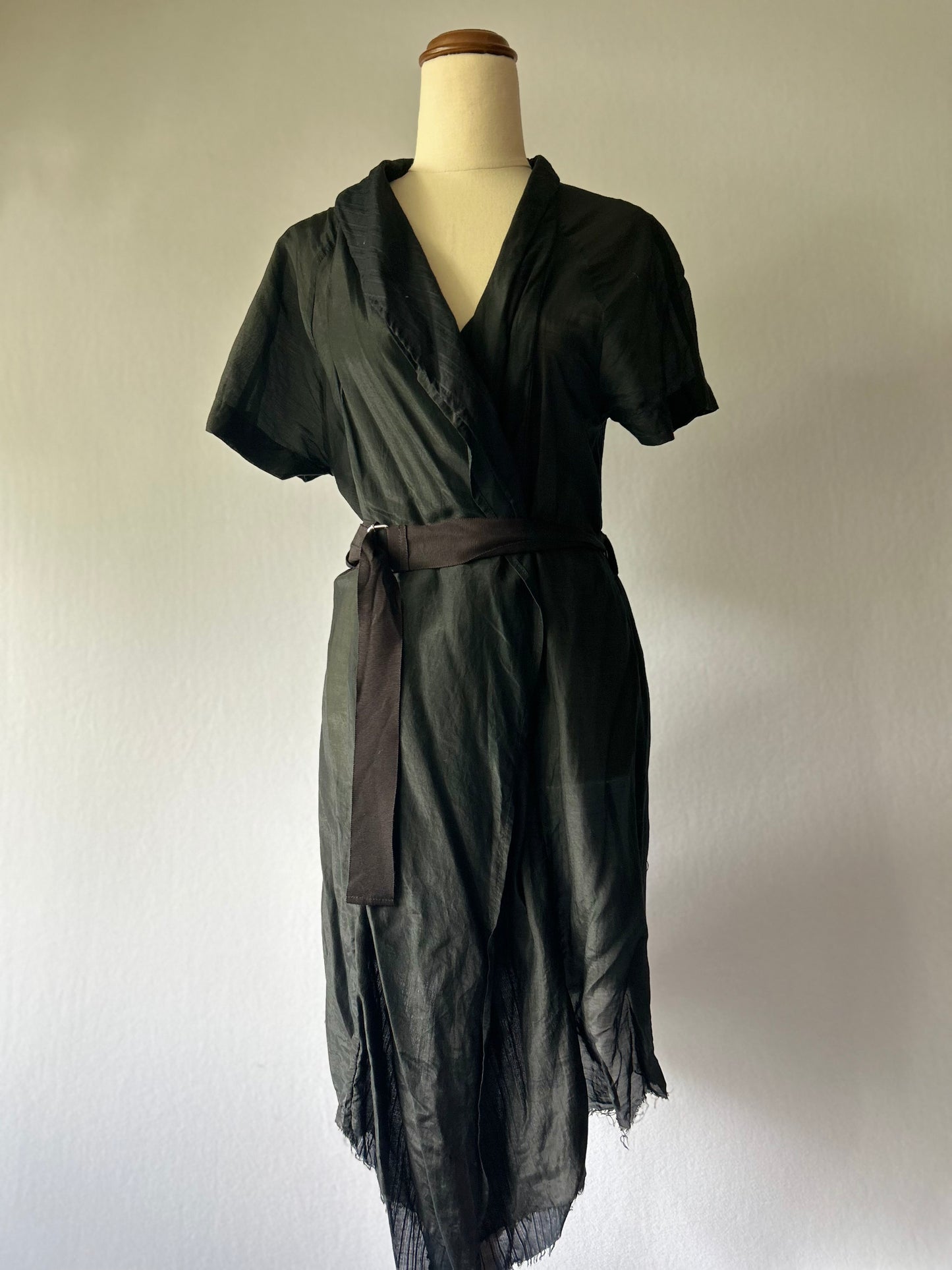 Nom*D Made in NZ Cotton-Silk "Wrap" Vest – Size 2