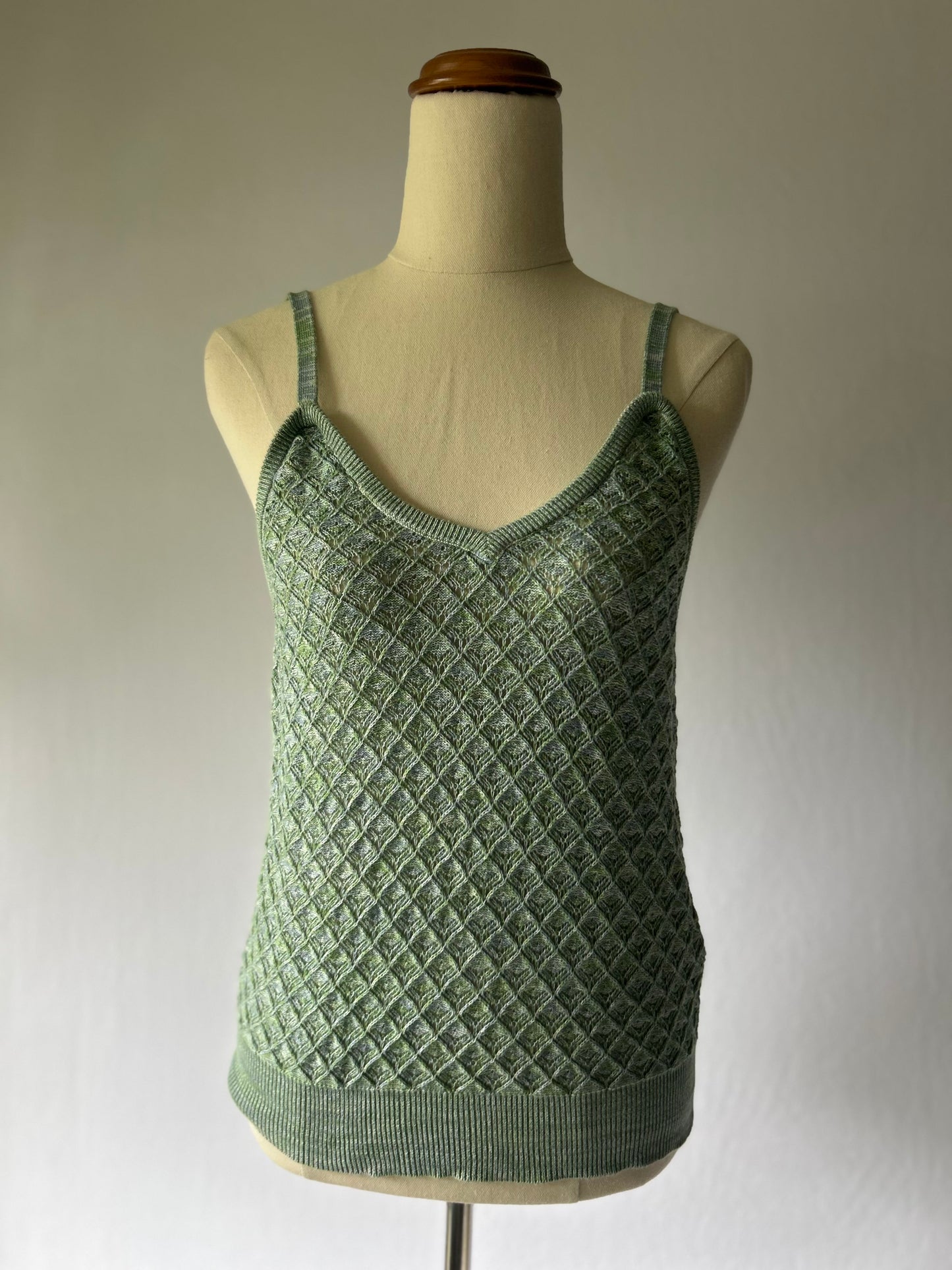Max Green Textured Knit Cami – Size XS