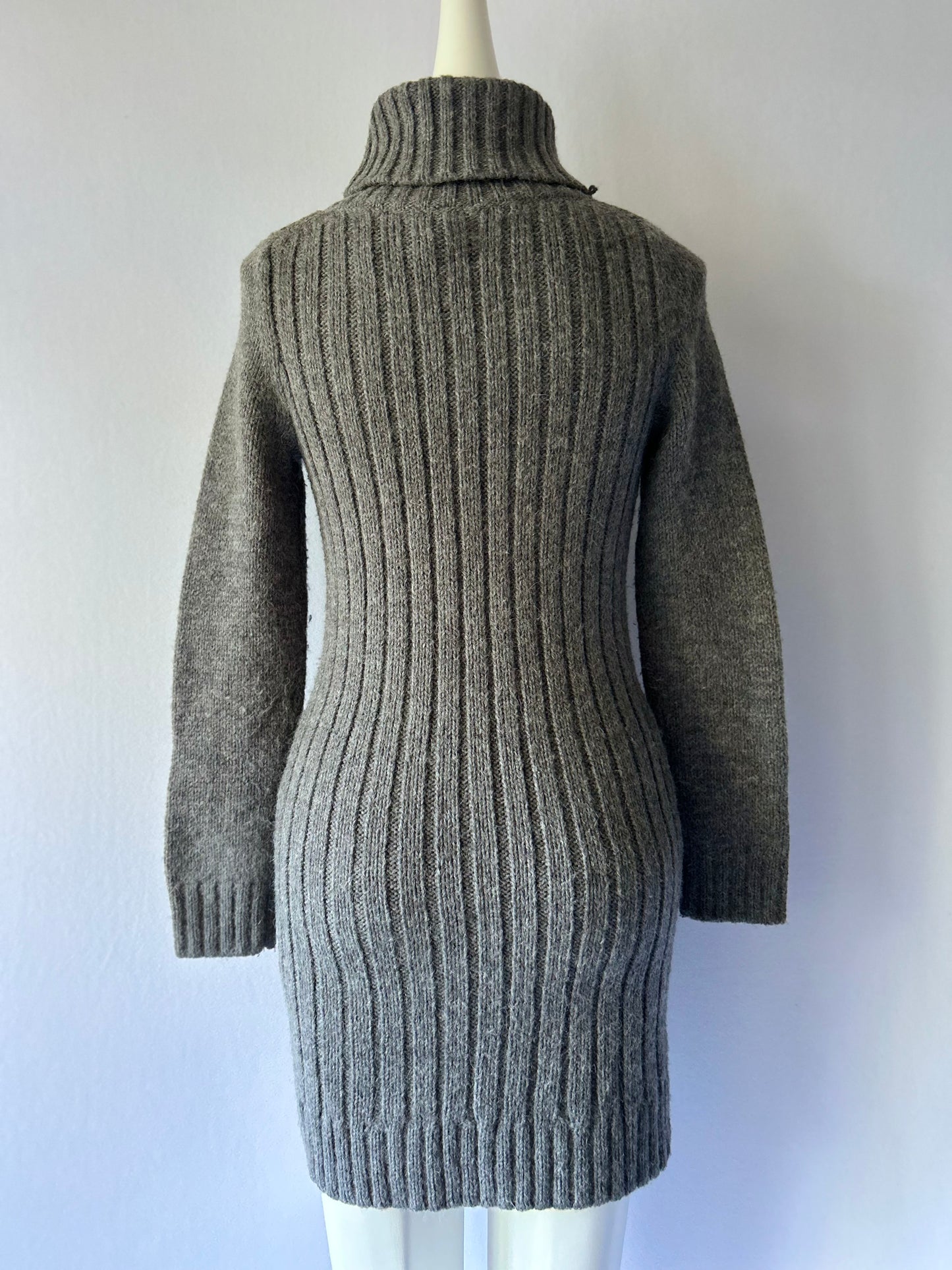 Cozy Alpaca & Wool Blend Knit Dress - Size S