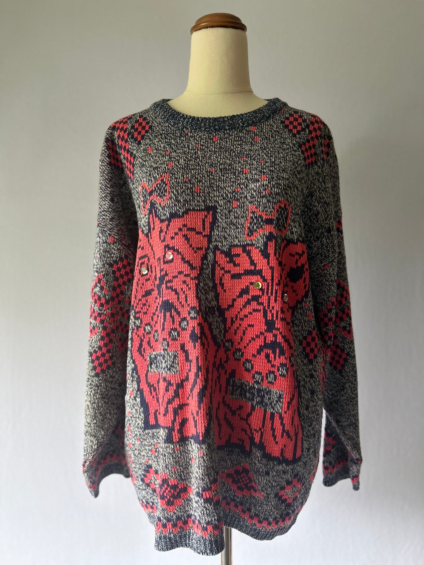 Vintage Knit Sweater – Size L