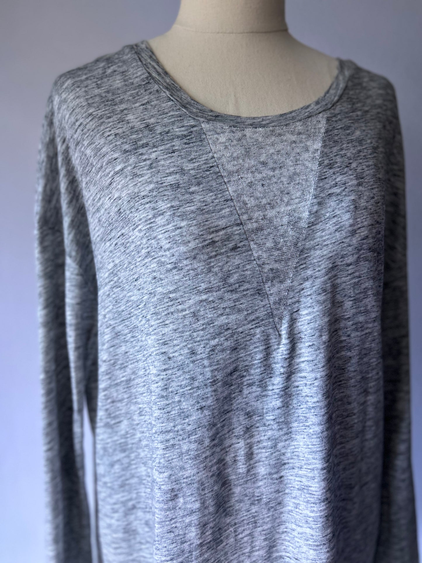 Country Road Long Sleeve Basic T-Shirt – Grey Marl, Size S