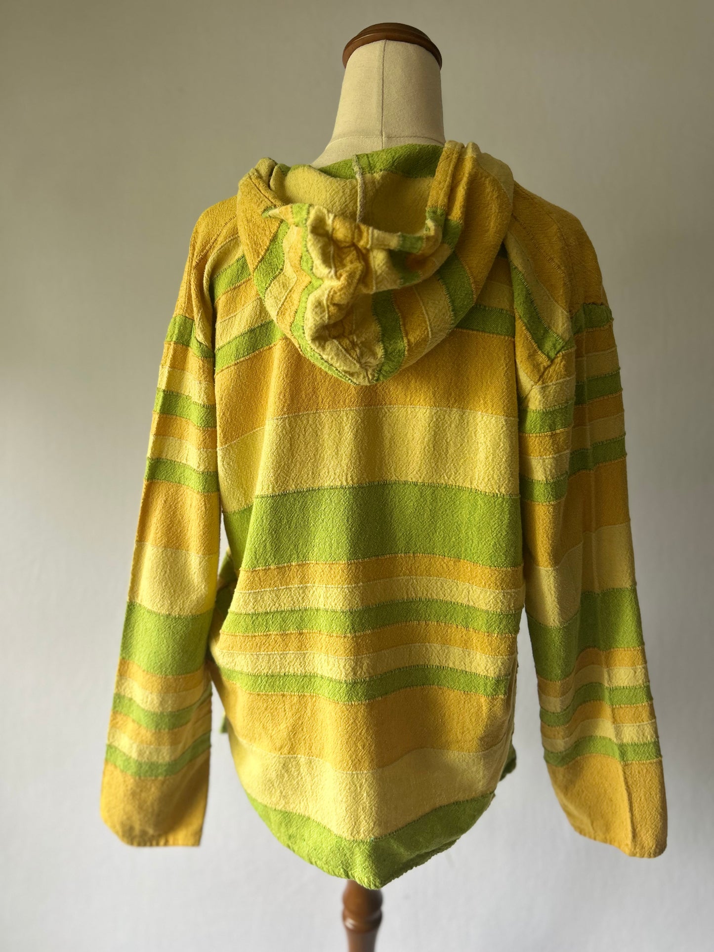 Striped Cotton Baja Hoodie – Size M
