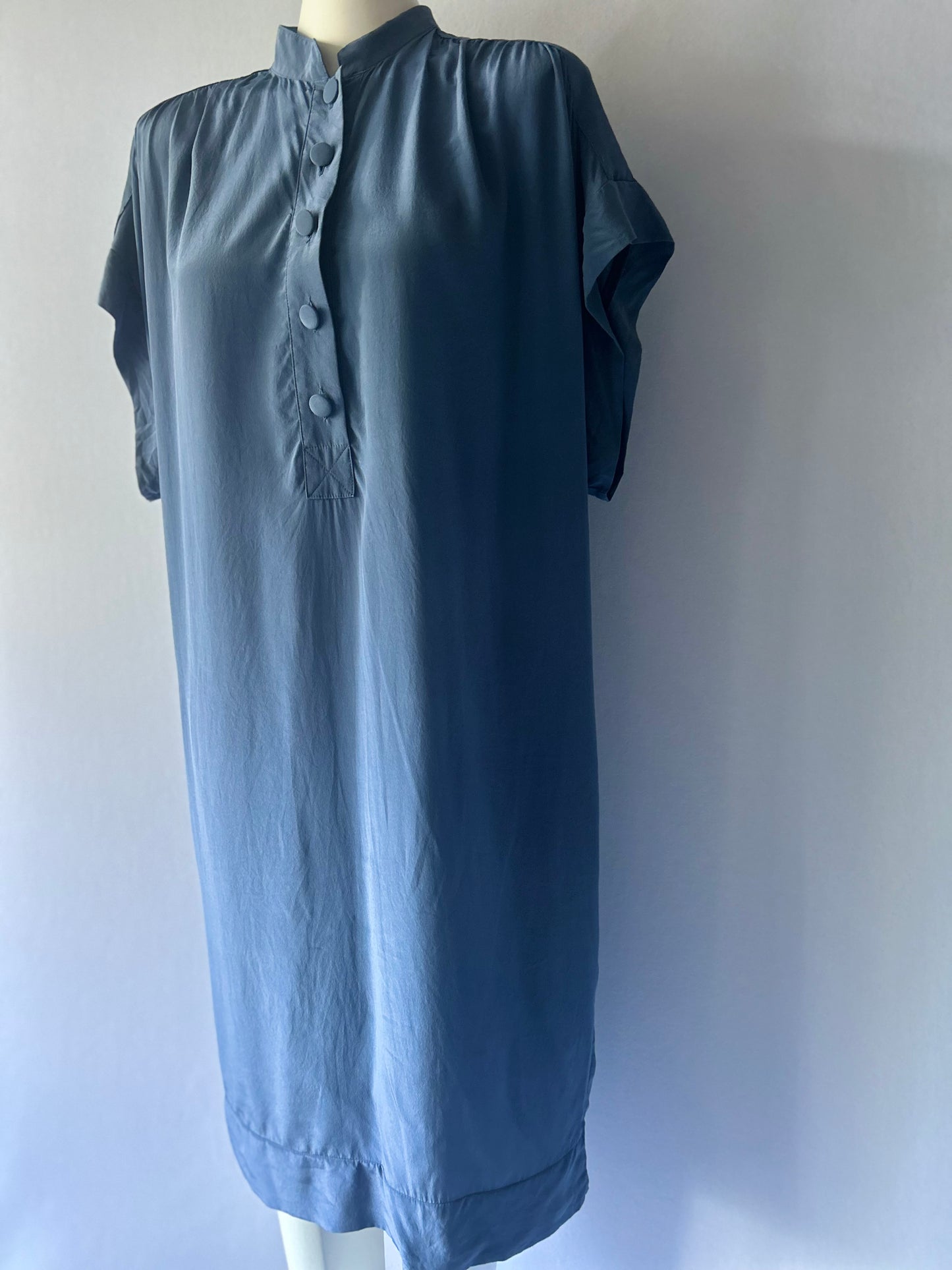 Zimmermann Silk Oversized Tunic Dress - Steel Blue - Size 1