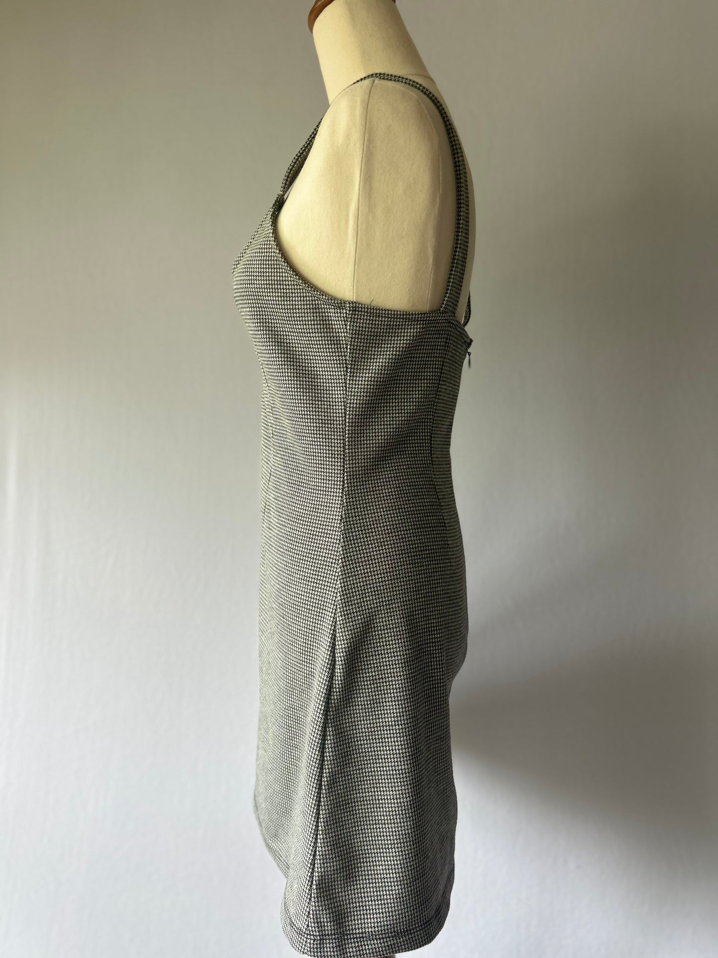 Mini Houndstooth Dress – Size Small