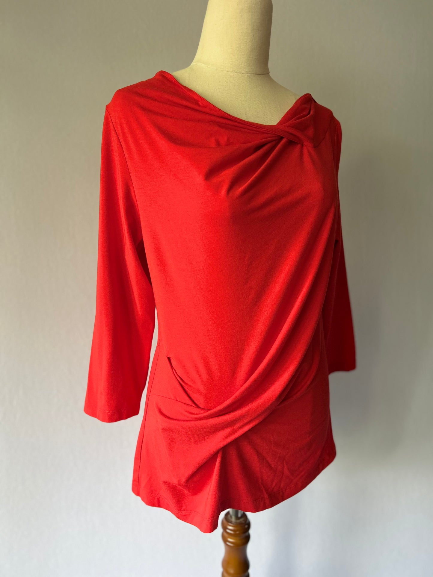 Jane Daniels Draped Modal-Stretch Cowl Neck Top – Size 10