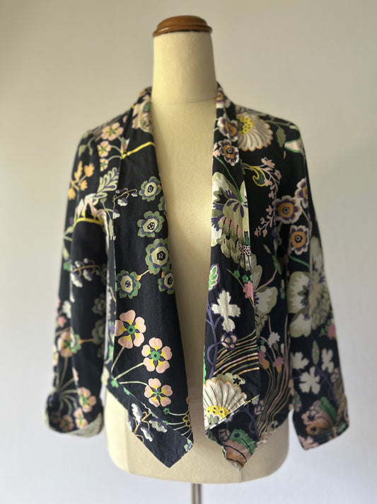 Bettie Monroe Floral Blazer - Made in NZ - Size Small